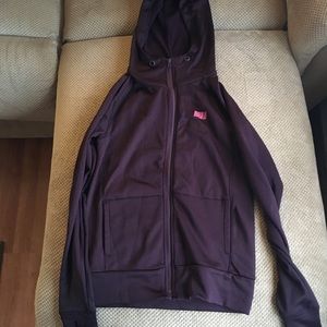 Purple zip up sweatshirt